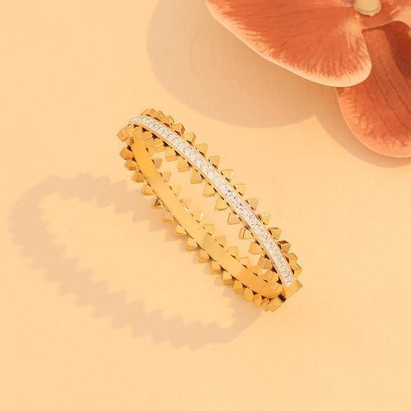 Fashion Stainless Steel Electroplating Bangles