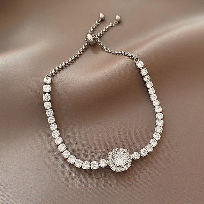 Fashion Geometric Rhinestone Artificial Gemstones Women's Bracelets