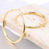 1 Pair Simple Style Solid Color Plating Titanium Steel Gold Plated Earrings