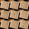 Fashion Moon Star Geometric Titanium Steel Electroplating Necklaces