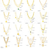 Bowknot Heart Pentagram Titanium Steel Electroplating Necklaces