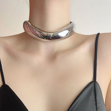 Copper Gold Plated IG Style Simple Style Solid Color Choker