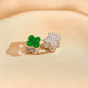 Minimalist Titanium Steel Diamond Inlay Stud Earrings