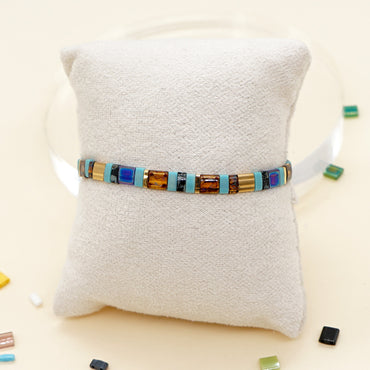 New Year Egyptian Style Retro Tila Beads Hand-beaded Stacked Belt Small Bracelet