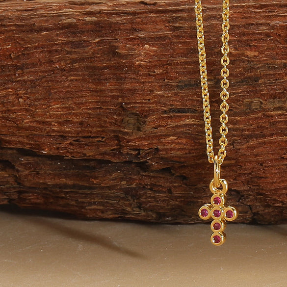 Cross-border popular ins style personality cross design pendant clavicle chain versatile personality exquisite necklace jewelry