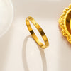 Moderate Luxury Round Stainless Steel 18K Gold Plated Bangles