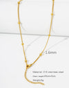 Natural Celestial Stainless Steel Electroplating Necklaces