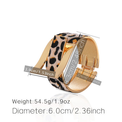 Wholesale Jewelry Geometric Leather Magnetic Buckle Bracelets Nihaojewelry