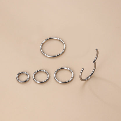 Fashion Circle Titanium Plating Nose Ring
