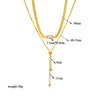 Korean Chain Titanium Steel Electroplating Necklaces