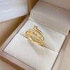 Korean Women Crown Brass Electroplating Rings
