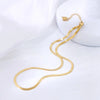 U-Shape Titanium Steel 18K Gold Plated Necklaces