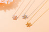 Kalen New European And American Foreign Trade Fashion Personalized Snowflake Necklace Fresh Christmas Gift Necklace Wholesale