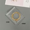 One EVA anti-oxidation pure white transparent jewelry bag in stock, bracelet, earrings, necklace, ring jewelry storage bag.
