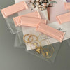 One jewelry bag in stock, soft EVA anti-oxidation sealed bag, earrings, earrings, jewelry, necklace storage.