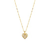 Heart Titanium Steel 18K Gold Plated Necklaces