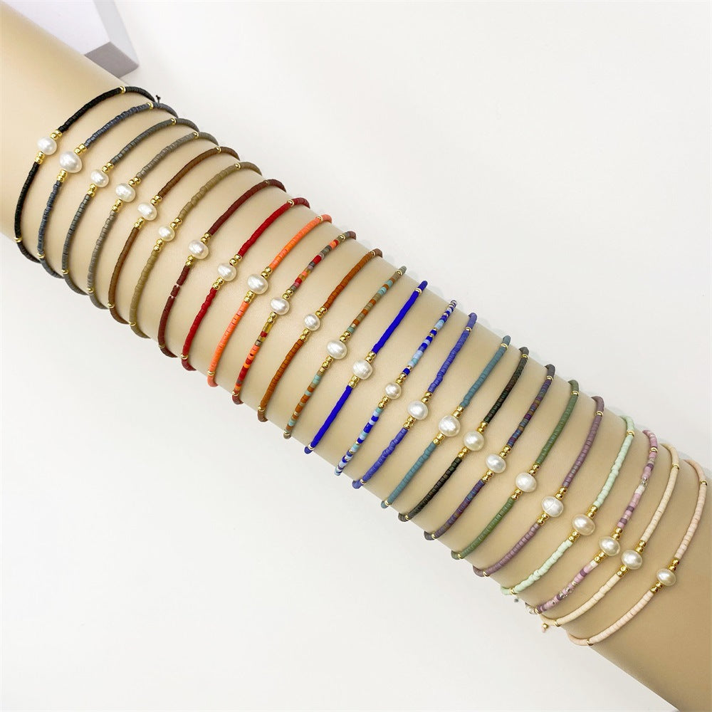 Fashion Round Beaded Pearl Wholesale Bracelets