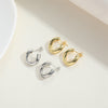 Cross-border hot-selling light luxury, high-end football-type design, textured earrings, niche and versatile, ins-style personalized earrings for women