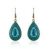 1 Pair Retro Water Droplets Alloy Plating Women's Drop Earrings