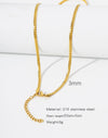 Natural Celestial Stainless Steel Electroplating Necklaces