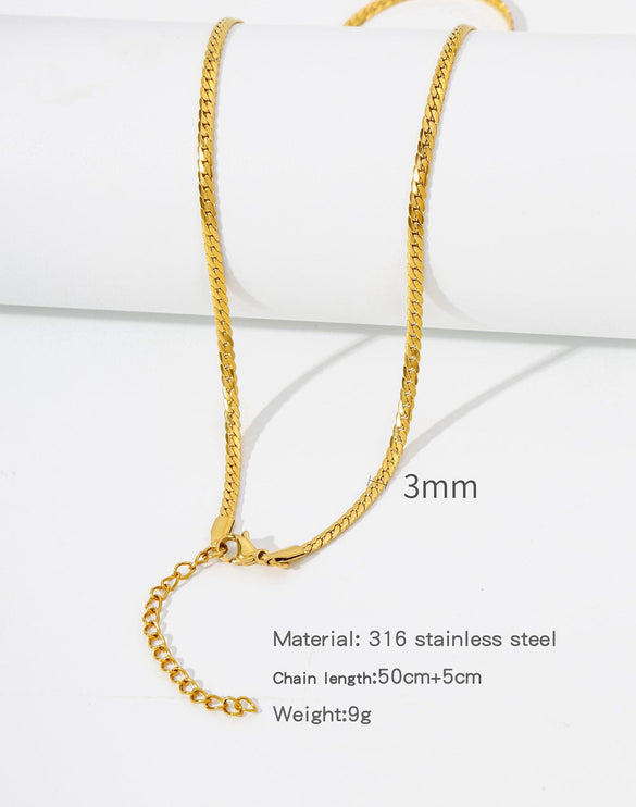 Natural Celestial Stainless Steel Electroplating Necklaces