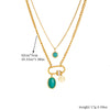Fashion Square Octagram Chain Stainless Steel Electroplating Necklaces