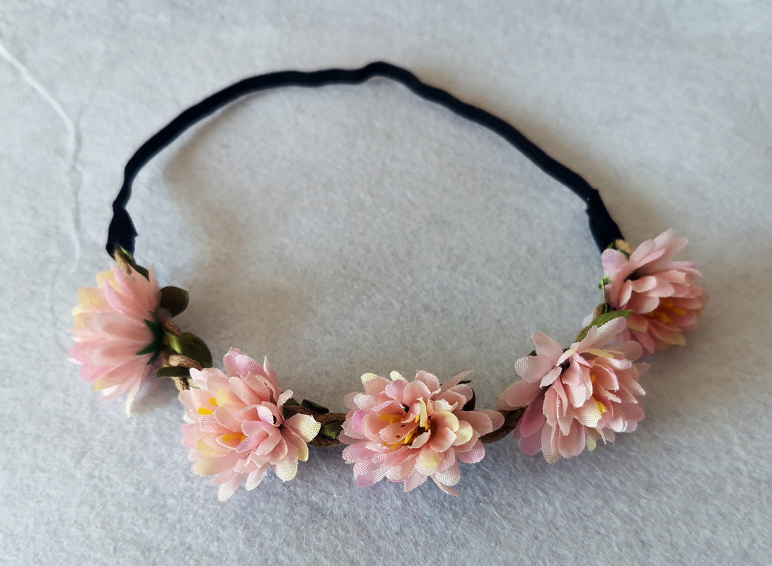 Simulation Small Daisy Flower Headband Chrysanthemum Wedding Accessories