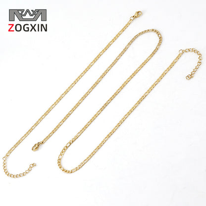 Factory direct sales 18K stainless steel wild NK bracelet necklace finished chain jewelry chain with chain wholesale chain