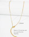 Natural Celestial Stainless Steel Electroplating Necklaces