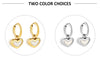 1 Pair Simple Style Heart Shape Shell Plating Inlay Stainless Steel Shell Drop Earrings