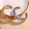 Fashion Circle Stainless Steel 18K Gold Plated Bangles