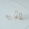 1 Set Simple Style Star Butterfly Plating Sterling Silver Hoop Earrings Ear Studs