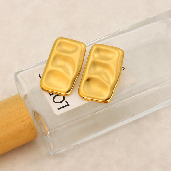 1 Pair Simple Style Geometric Irregular Stainless Steel Ear Studs