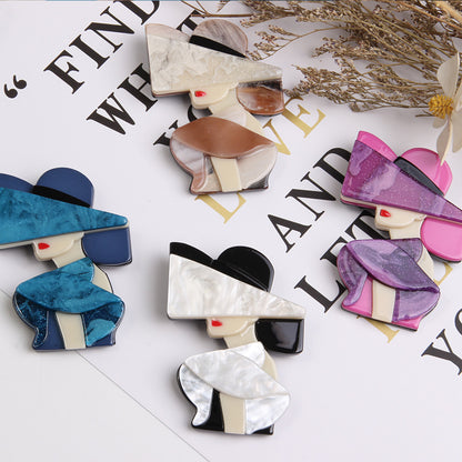 Classic Style Cartoon Character Arylic Printing Women's Brooches