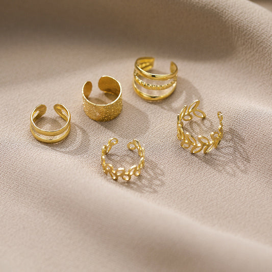 Fashion Geometric Alloy Plating Women's Earrings 5 Piece Set