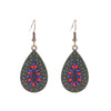 1 Pair Retro Water Droplets Alloy Plating Women's Drop Earrings