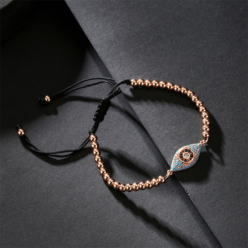 Fashion Eye Copper Bracelets Plating Zircon Copper Bracelets