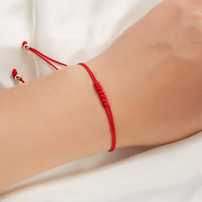 Simple Style Solid Color Rope Valentine's Day Unisex Drawstring Bracelets