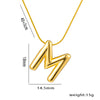 Moderate Luxury Letter Text Number Titanium Steel 18K Gold Plated Necklaces