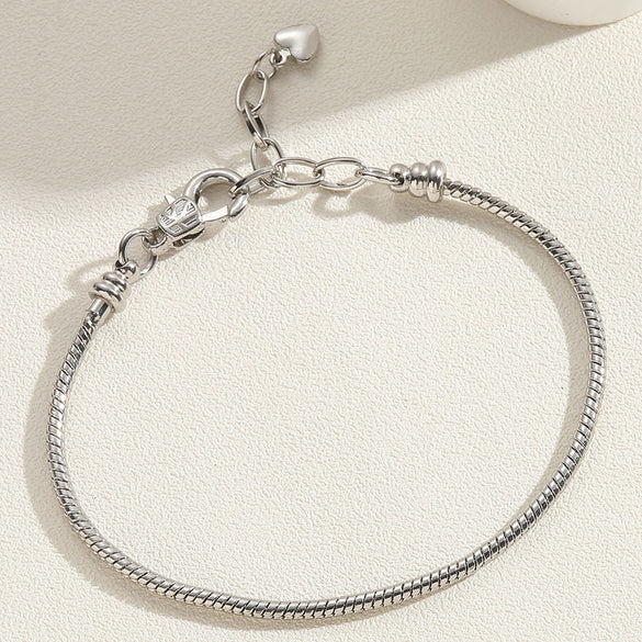 popular love cylindrical lock metal texture bracelet women's ins style OT buckle copper color-preserving electroplating bracelet