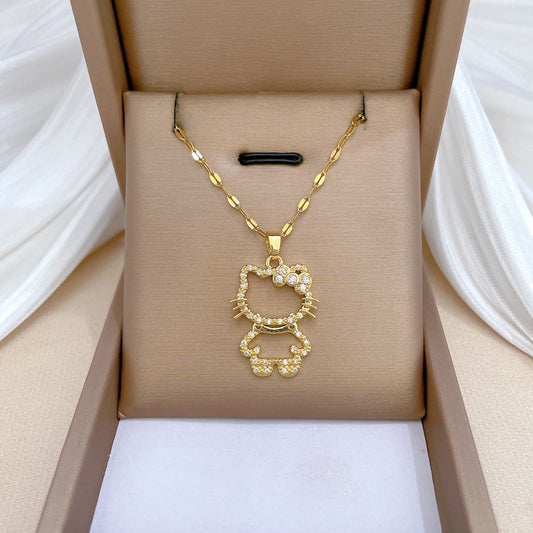 Moon Geometric Stainless Steel Stainless Steel Necklaces
