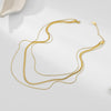 IG Style Irregular Geometric Stainless Steel 18K Gold Plated Necklaces