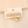 Fashion Heart Stainless Steel Electroplating Earrings