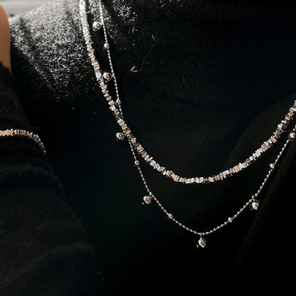 Elegant Simple Style Square Bulb Sterling Silver Plating Women's Bracelets Necklace