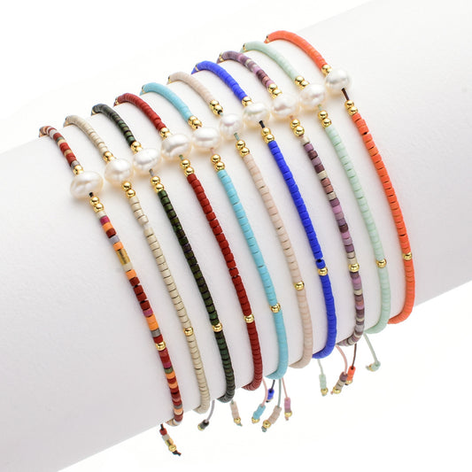 Fashion Round Beaded Pearl Wholesale Bracelets