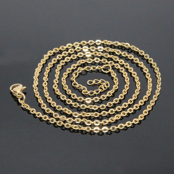Letter Text Number Stainless Steel Necklaces