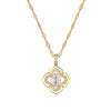 Moon Geometric Stainless Steel Electroplating Necklaces