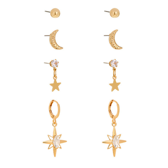 European And American Fashion Creative Butterfly C-shaped Flower Resin Earrings