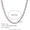 Minimalist Stripe Geometric Stainless Steel Electroplating Necklaces