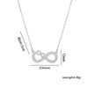 Number Letter Text Titanium Steel 18K Gold Plated Necklaces